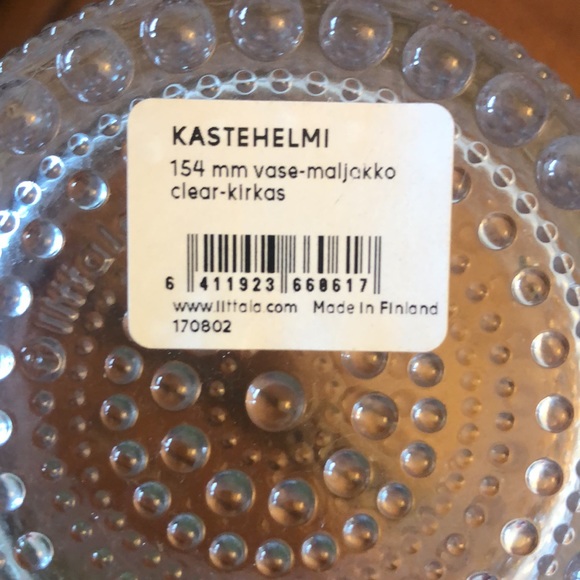 Brand new Kastehelmi clear vase by iitalia. Still in the box. Several available. - Picture 5 of 6